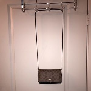 Authentic Brown and Black Coach crossbody